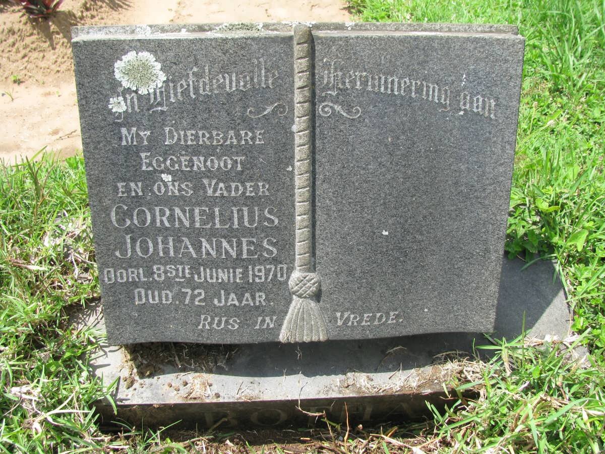 BOTHA Cornelius Johannes -1970