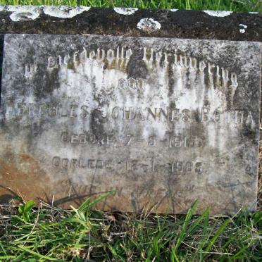 BOTHA Hercules Johannes 1915-1965