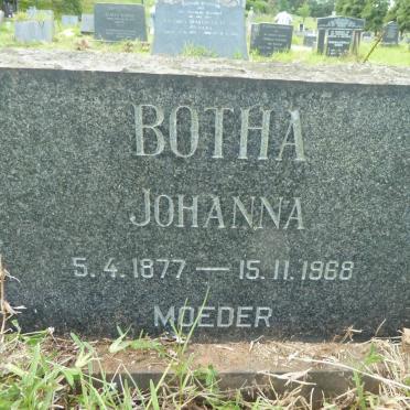 BOTHA Johanna 1877-1968