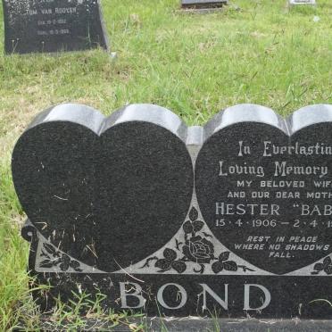 BOND Hester 1906-1968