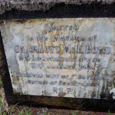 BOYD Charlott Mc L. -1943