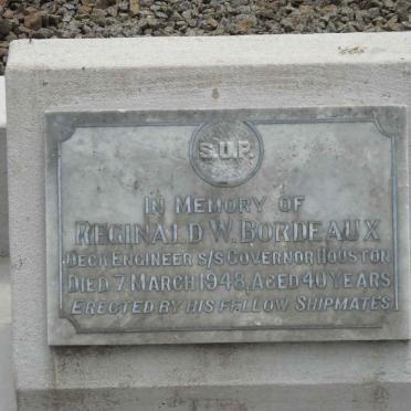 BORDEAU Reginald W. -1948