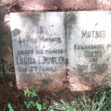 BOWLER Louisa F. -1936