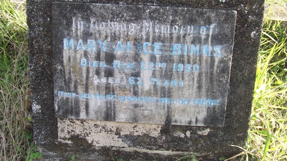 BINNS Mary Alice -1930