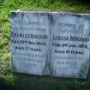 BIDGOOD Charles -1949 &amp; Louisa -1976