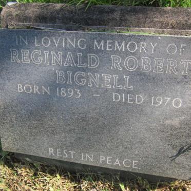 BIGNELL Reginald Robert 1893-1970