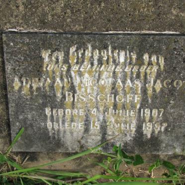 BISSCHOFF Adriaan Nicolaas Jacob 1907-1992