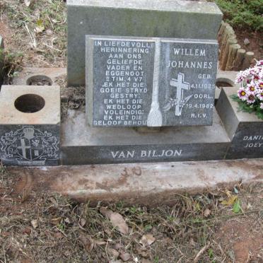 BILJON Willem Johannes, van 1925-1982