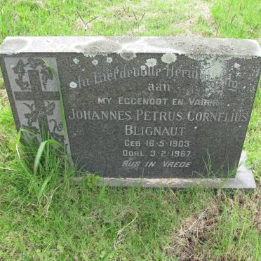 BLIGNAUT Johannes Petrus Cornelius 1903-1967