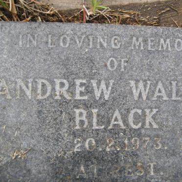 BLACK Andrew Walter -1973