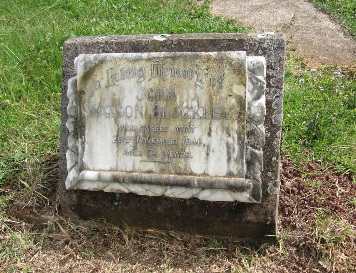 BLOCKLEY John Watson -1948