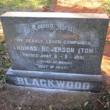 BLACKWOOD Thomas Rogerson -1981