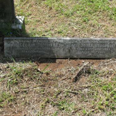 BLOOMFIELD Carl Johan -1967 &amp; Annie Cecilia -1966