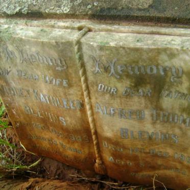 BLEVINS Alfred Thomas -1958 &amp; Violet Kathleen -1946