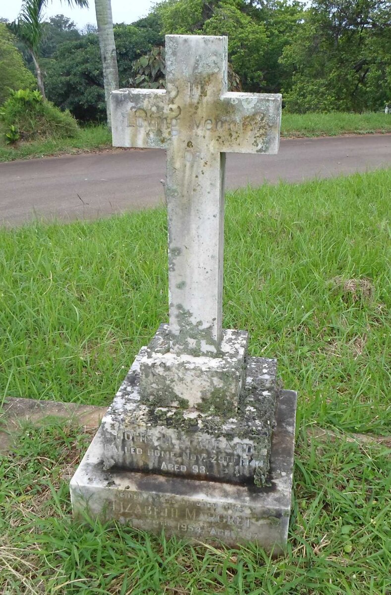 BLACKBEARD John -1944 &amp; Elizabeth Margret -1954