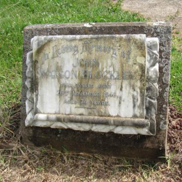 BLOCKLEY John Watson -1948