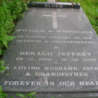 BLOEM Gerald Jeffrey 1950-2008