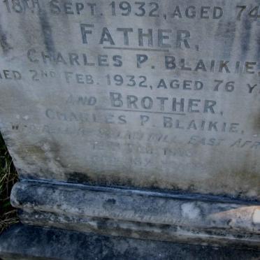 BLAIKIE Charles P. -1932 &amp; Elsie S.F. -1932 :: BLAIKIE Charles P. -1916