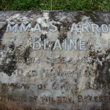 BLAINE Emma nee SPARROW 1877-1961