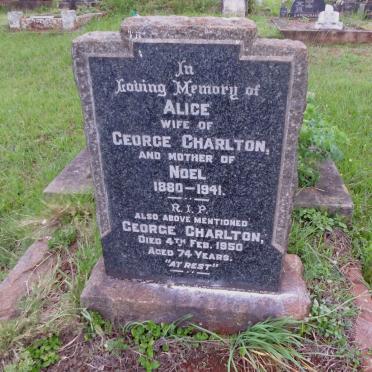 CHARLTON George -1950 &amp; Alice 1880-1941