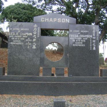 CHAPSON Leslie -1994 &amp; Freda -1975