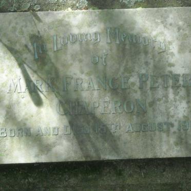 CHAPERON Mark France Peter 1960-1960