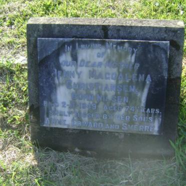 CHRISTIANSEN Jenny Magdalena nee NILSEN -1949