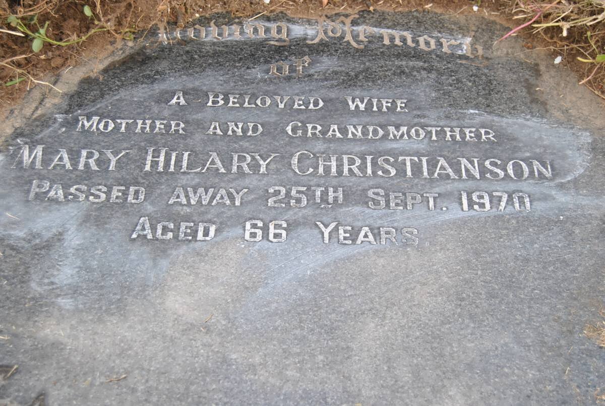 CHRISTIANSON Mary Hilary -1970