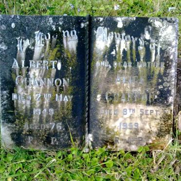 CHANNON Albert -1949 &amp; Alice -1959