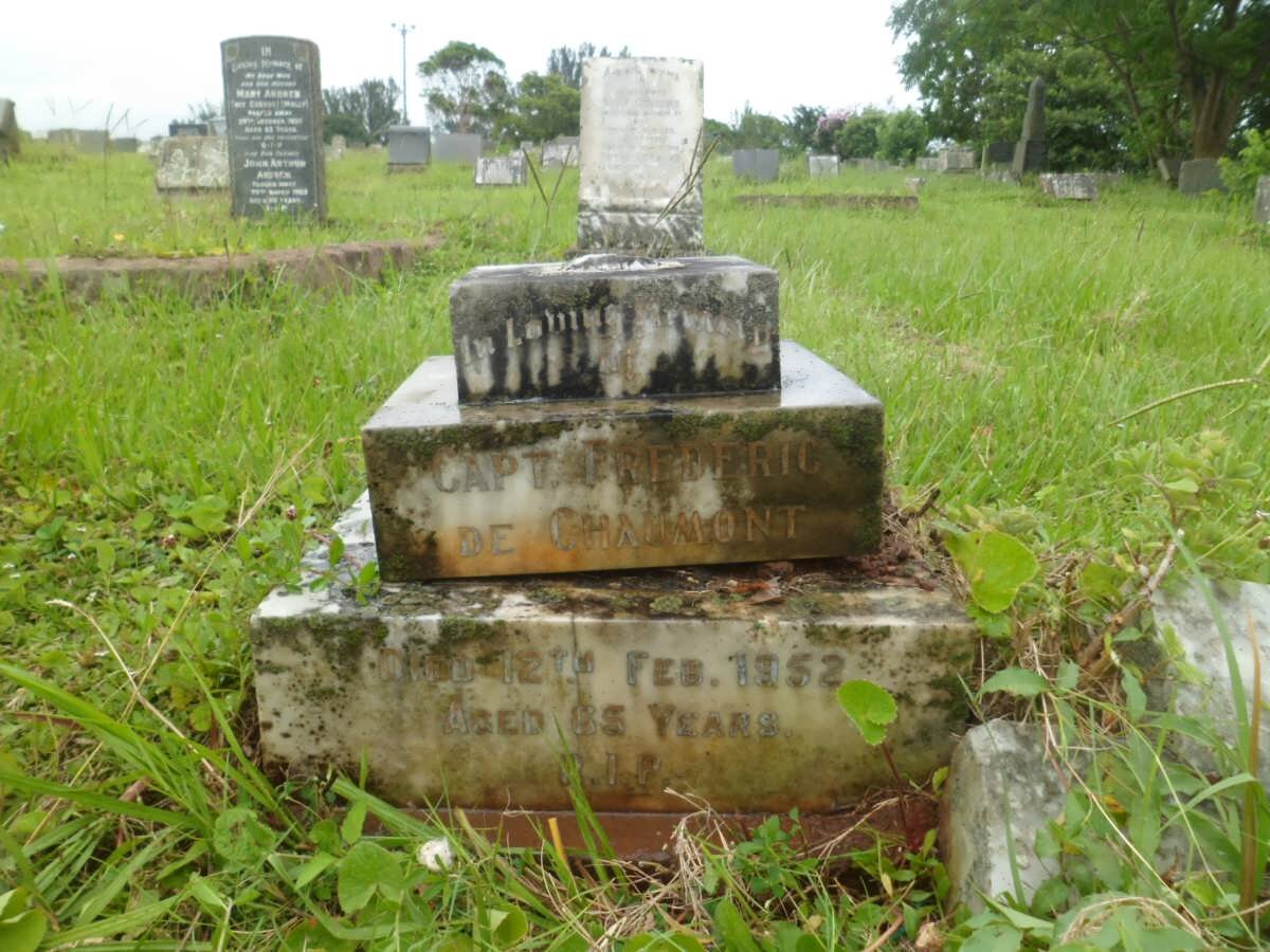 CHAUMONT Frederic, de -1952