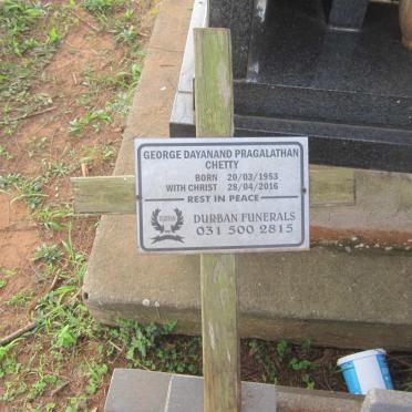 CHETTY George Dayanand Pragalathan 1953-2016