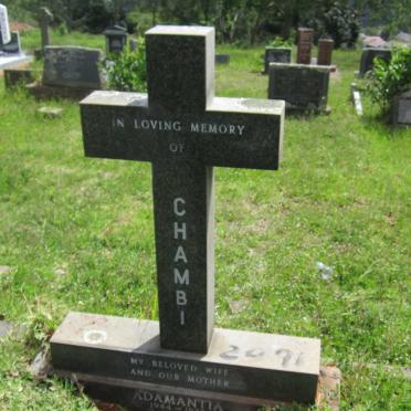 CHAMBI Adamantia 1944-1977