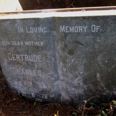 CHARLES Gertrude 1929-1978