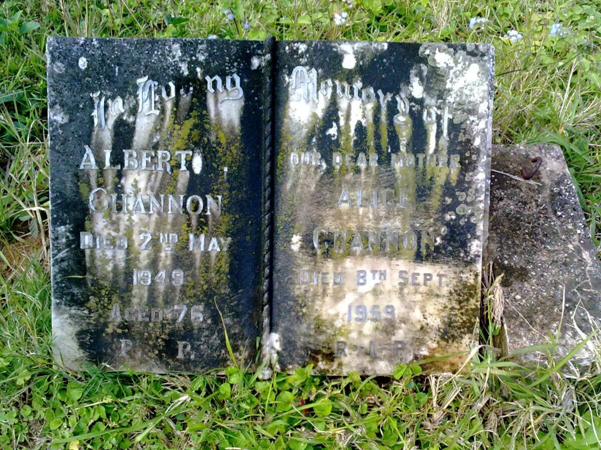 CHANNON Albert -1949 &amp; Alice -1959