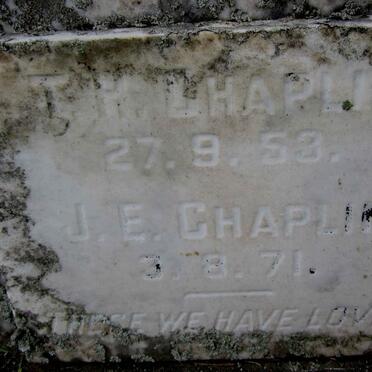 CHAPLIN T.H. -1953 :: CHAPLIN J.E. -1971