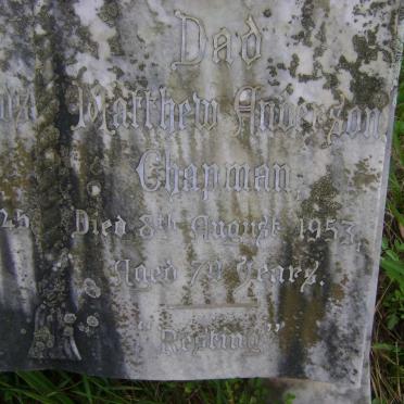 CHAPMAN Matthew Anderson -1953