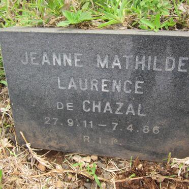 CHAZAL Jeanne Mathilde Laurence, de 1911-1986