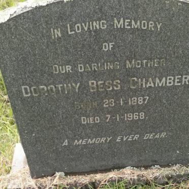 CHAMBERS Dorothy Bess 1887-1968