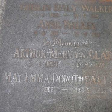 CLARK Arthur Mervyn 1904-1972 &amp; May Emma Dorothea 1902-1986