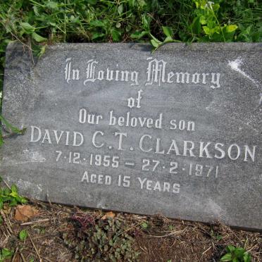 CLARKSON David C.T. 1955-1971