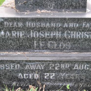 CLOS Marie Joseph Christian, Le -1970