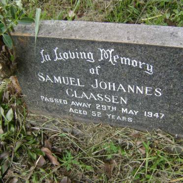 CLAASSEN Samuel Johannes -1947