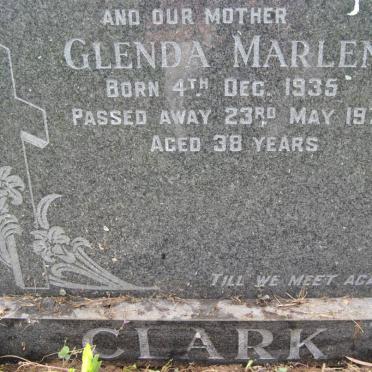 CLARK Glenda Marlene 1935-1974