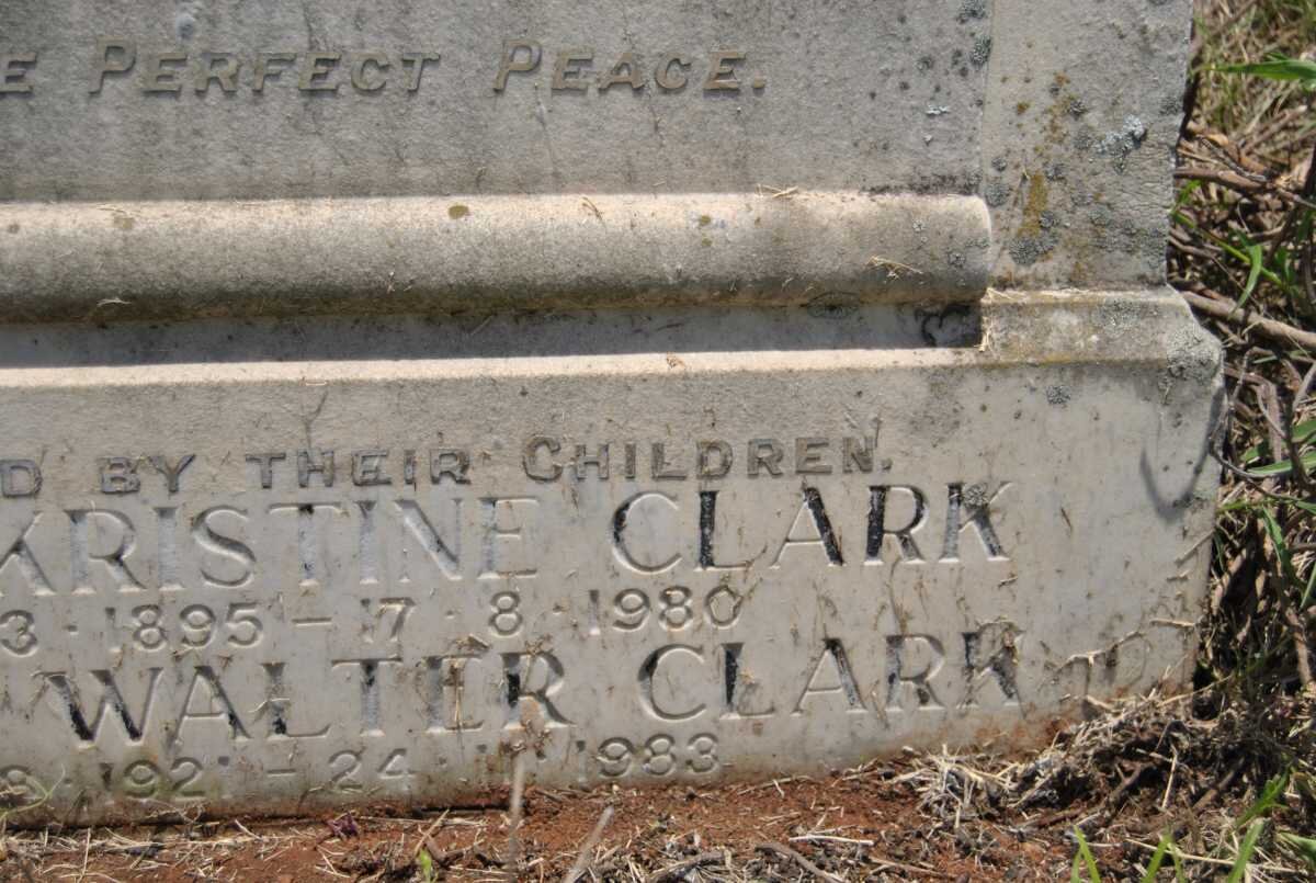 CLARK Dennis Walter 1921-1983 &amp; Maud Kristine 1895-1980