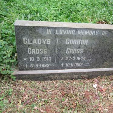 CROSS Gladys 1913-1982 :: CROSS Gordon 1944-1992