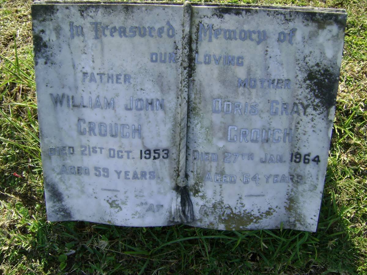 CROUCH William John -1953 &amp; Doris Gray -1964
