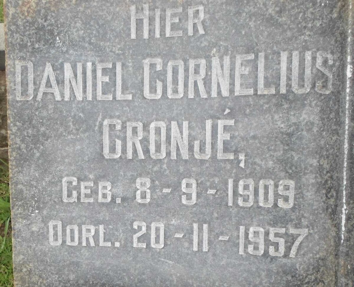 CRONJE Matthys Izak 1875-1942 &amp; Alberta Christina Maria 1884-1965