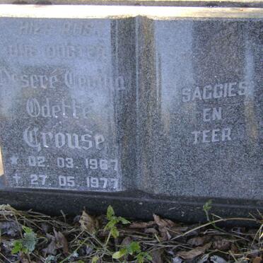 CROUSE Deseré Cecilia Odetté 1967-1977