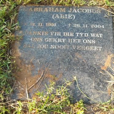 CRONJE Abraham Jacobus 1951-2004