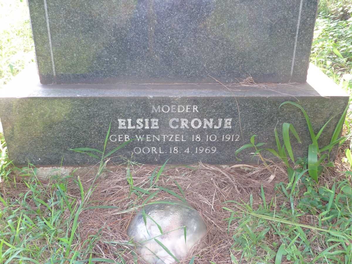 CRONJE Johan 1892-1958 &amp; Elsie WENTZEL 1912-1969 :: CRONJE Elizabeth Johanna 1959-1997